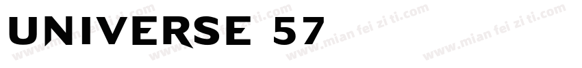 Universe 57字体转换
